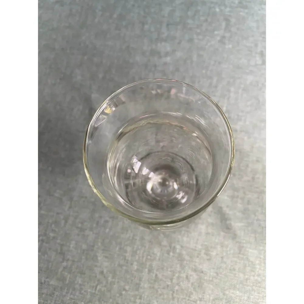 Vintage Clear Glass Hurricane Cocktail Glass - 7 Inches Tall